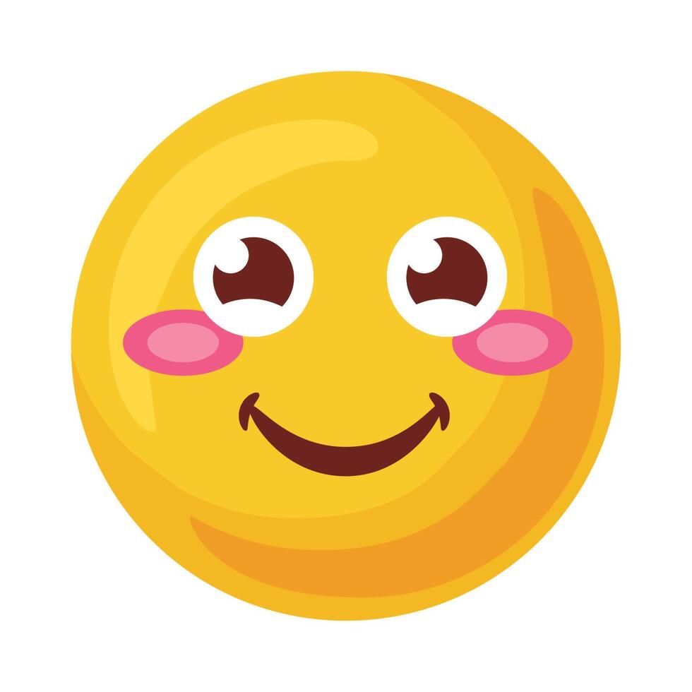 emoticon felice sorridente vettore