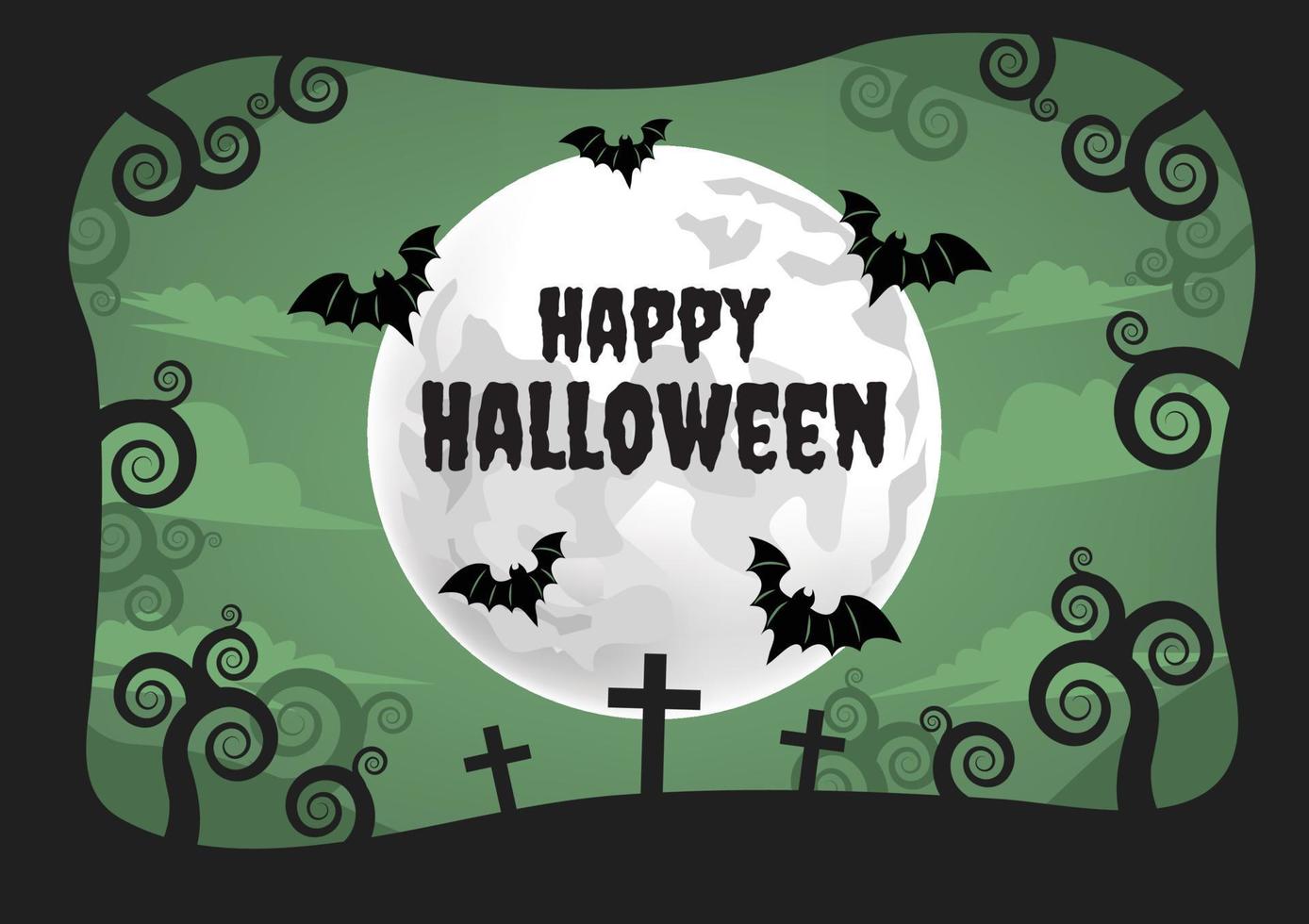 Halloween spaventoso bandiera per Halloween soddisfare vettore design