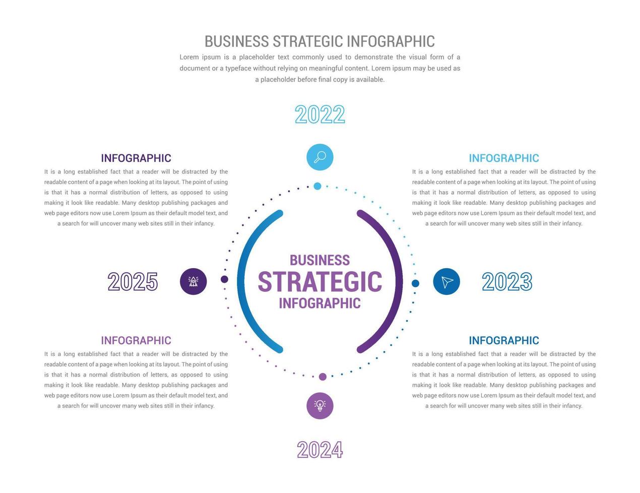 attività commerciale strategico Infografica design illustrazione vettore