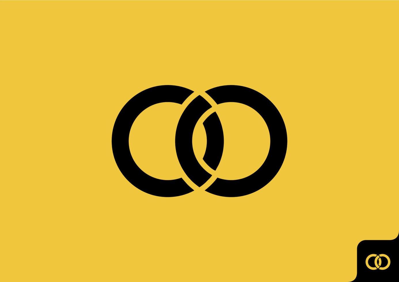 lettera cerchio icona logo piatto minimalista colorato nero e bianca vettore