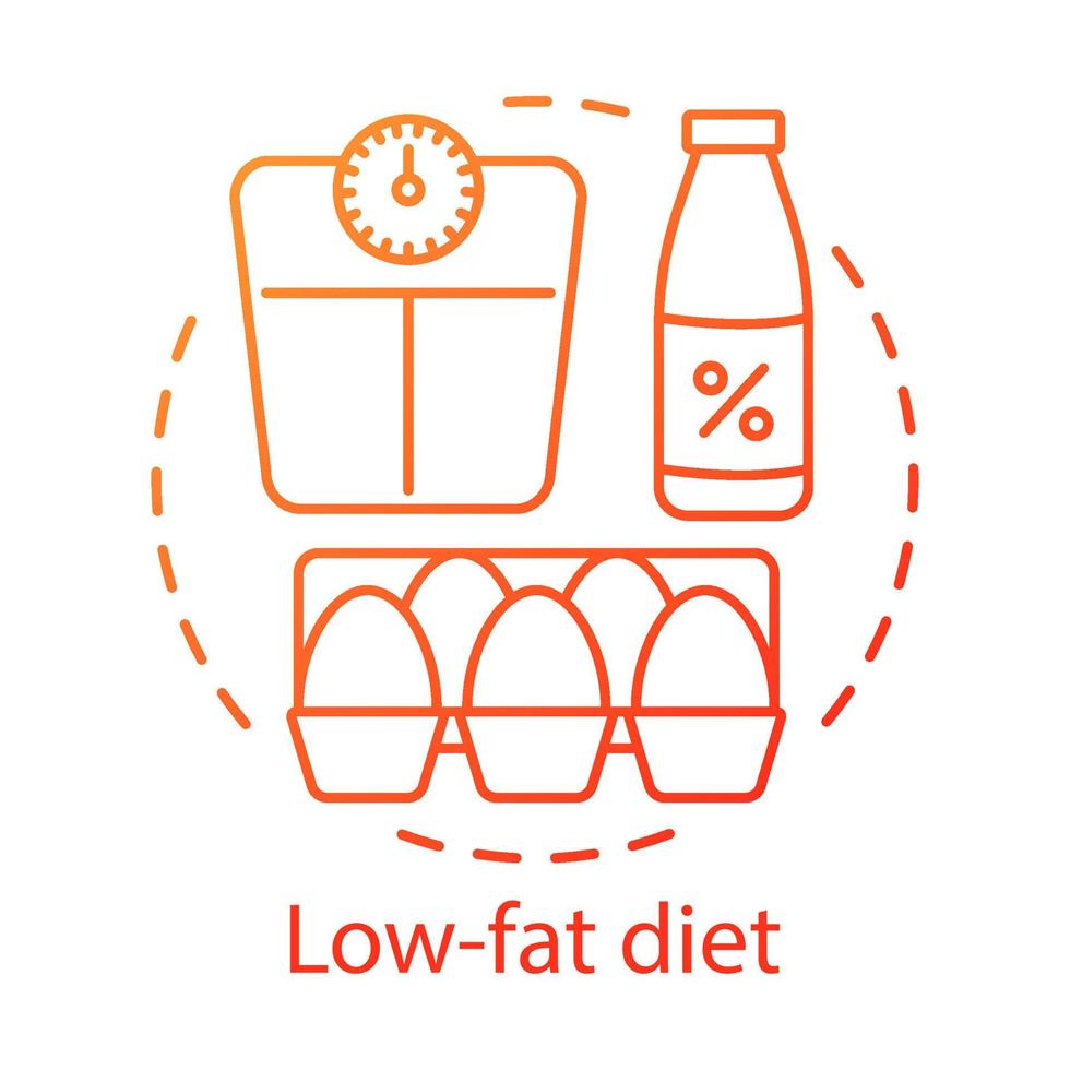 vegetariano nutrizione, Basso Grasso dieta concetto icona. vegano stile di vita idea magro linea illustrazione. salutare cibo, naturale prodotti. scremato latte, crudo uova e peso bilancia vettore isolato schema disegno