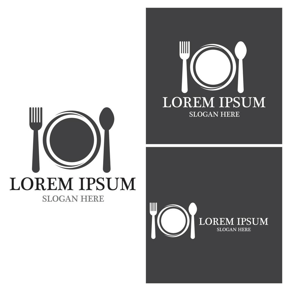 modello di vettore di logo icona ristorante