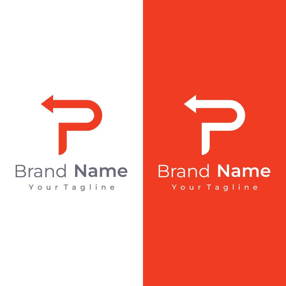 astratto logo design elemento iniziale lettera p monogramma. lussuoso, elegante e minimalista simbolo. logo può essere Usato per marca, identità e altri. vettore