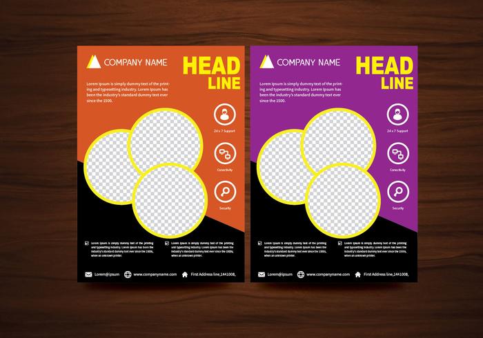 Vector Brochure Flyer design Modello di layout in formato A4