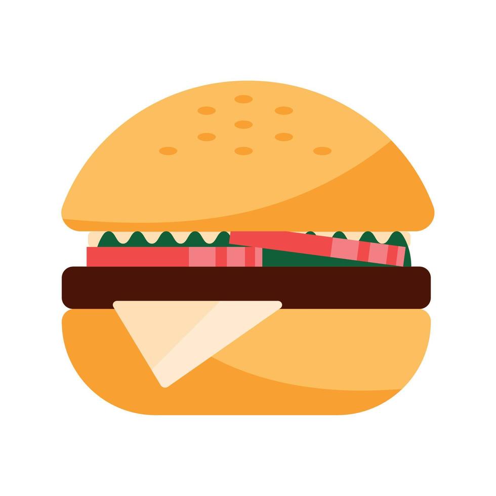 delizioso Hamburger veloce cibo vettore