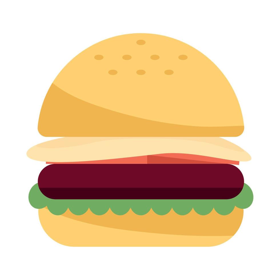 hamburger fast food vettore