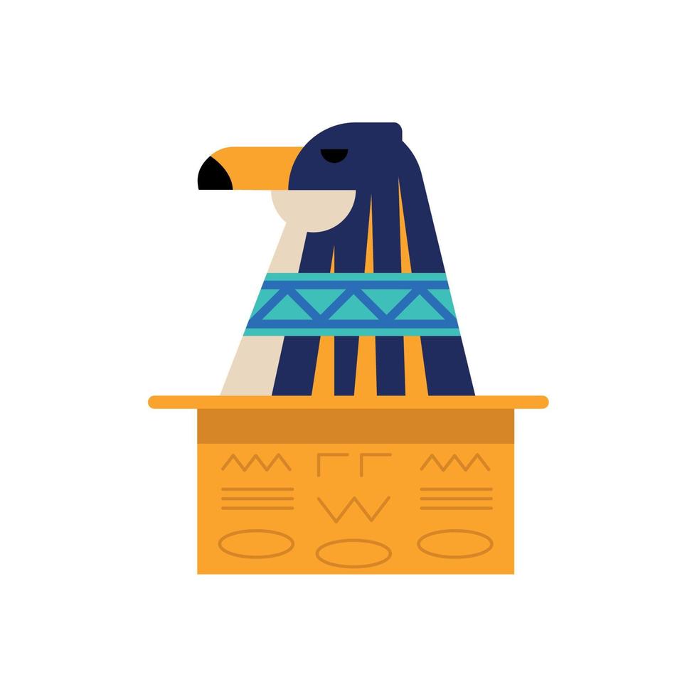 Horus egiziano cultura statua vettore