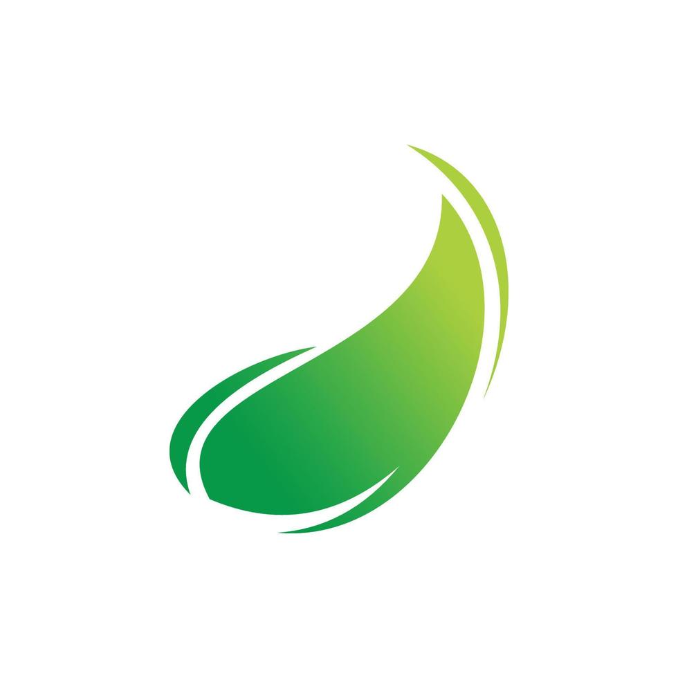 verde natura foglia logo design vettore