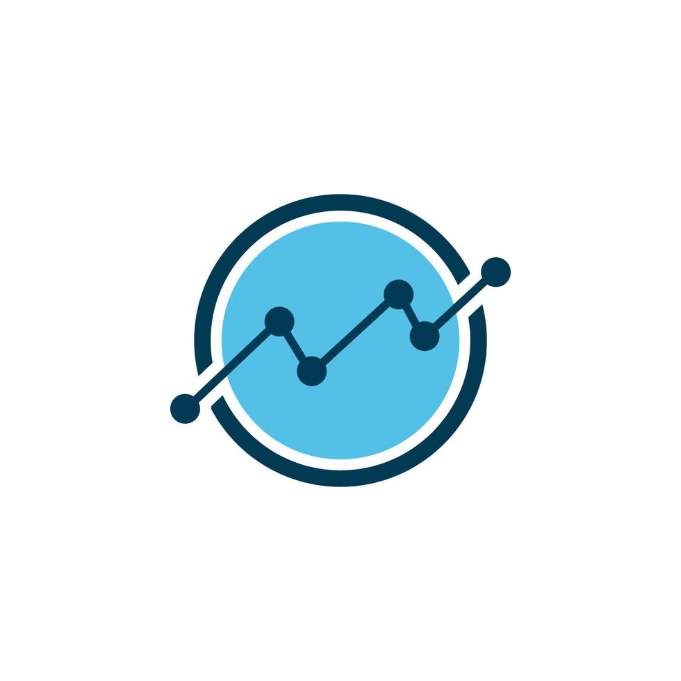 blu cerchio grafico logo design vettore