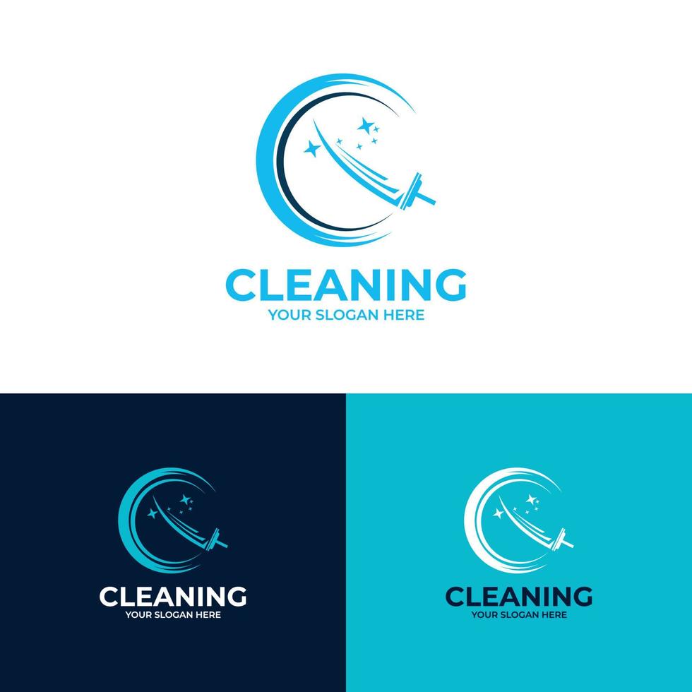 pulizia pulito servizio logo. creativo pulizia logo modello design. vettore