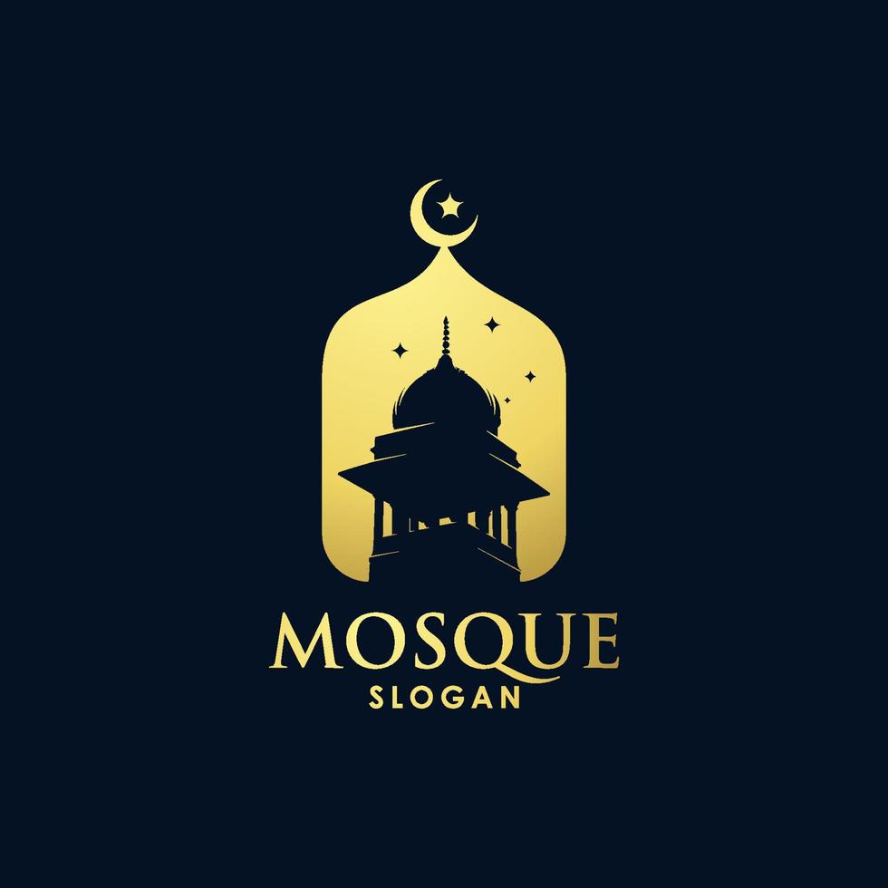 oro moschea architettura arte logo vettore