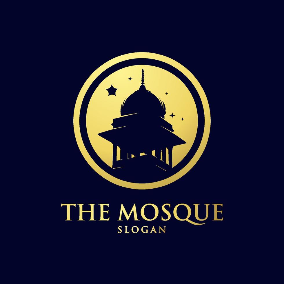 oro moschea architettura arte logo vettore