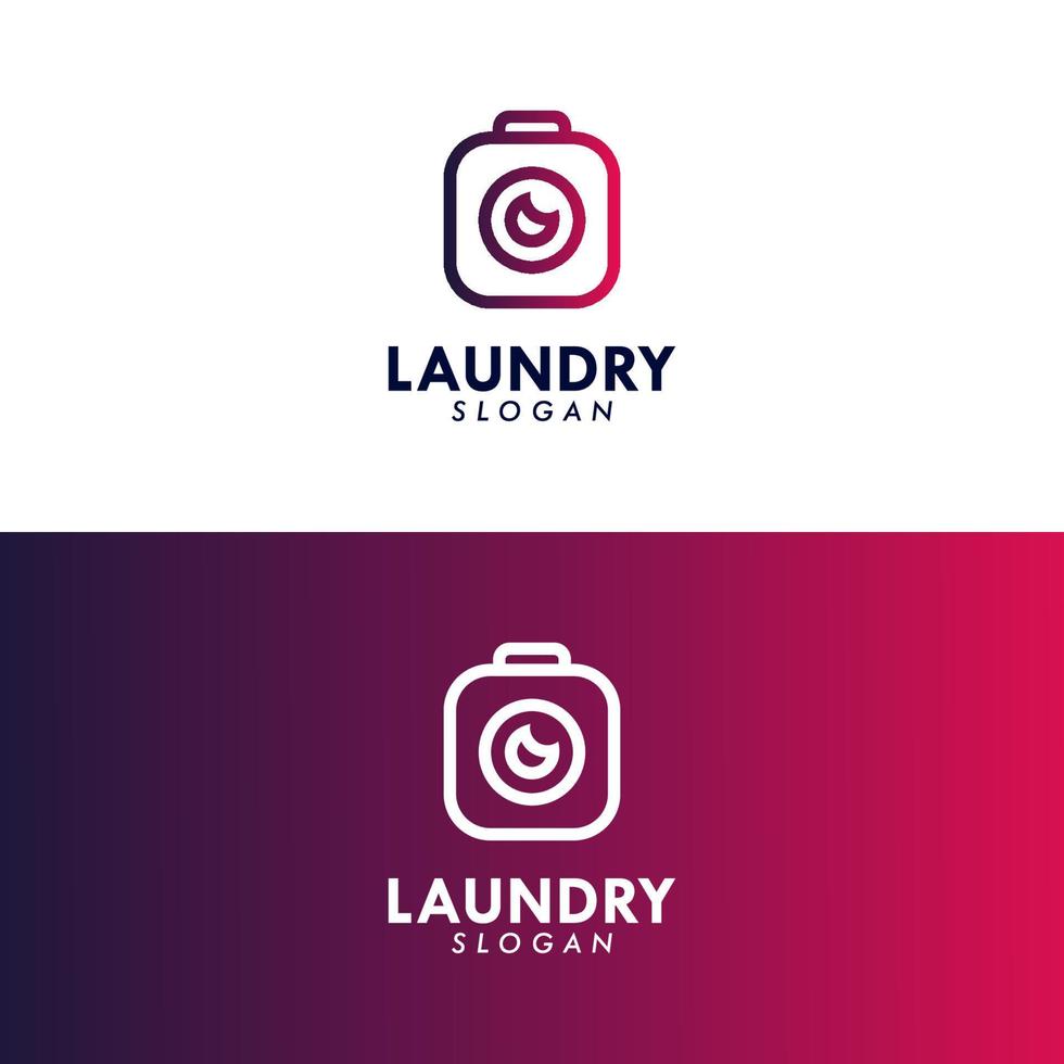 lavanderia logo design vettore modello