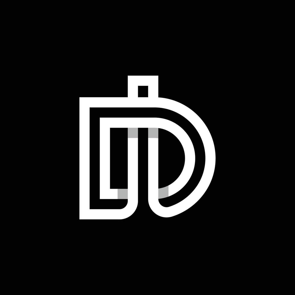 moderno lettera di o id monogramma logo design vettore