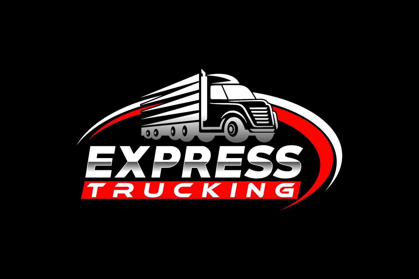 vettore del modello di logo astratto della siluetta del camion. adatto per il logo del carico, camion del carico di consegna, logo logistico