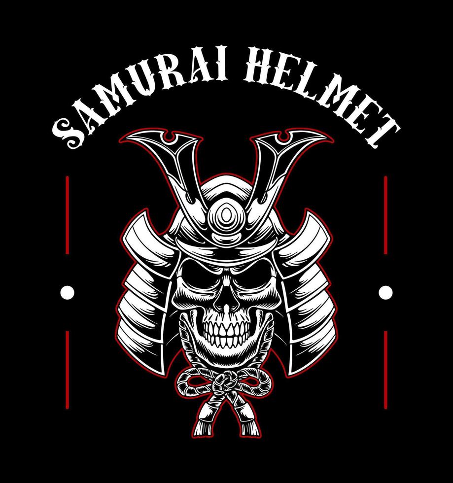 giapponese samurai maschera vettore illustrazione