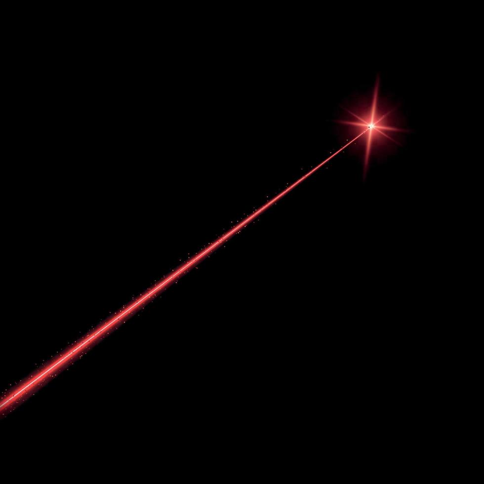 laser al di sopra di nero sfondo vettore