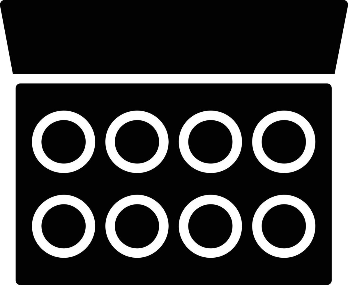 icona del glifo dell'ombretto vettore