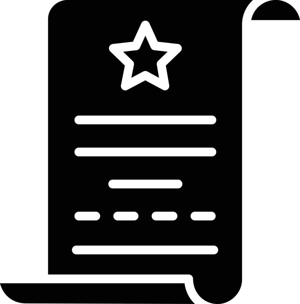 icona del glifo pergamena vettore