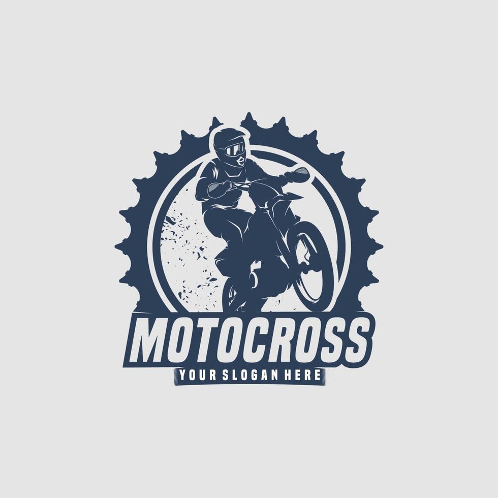 estremo motocross sport logo design modello vettore