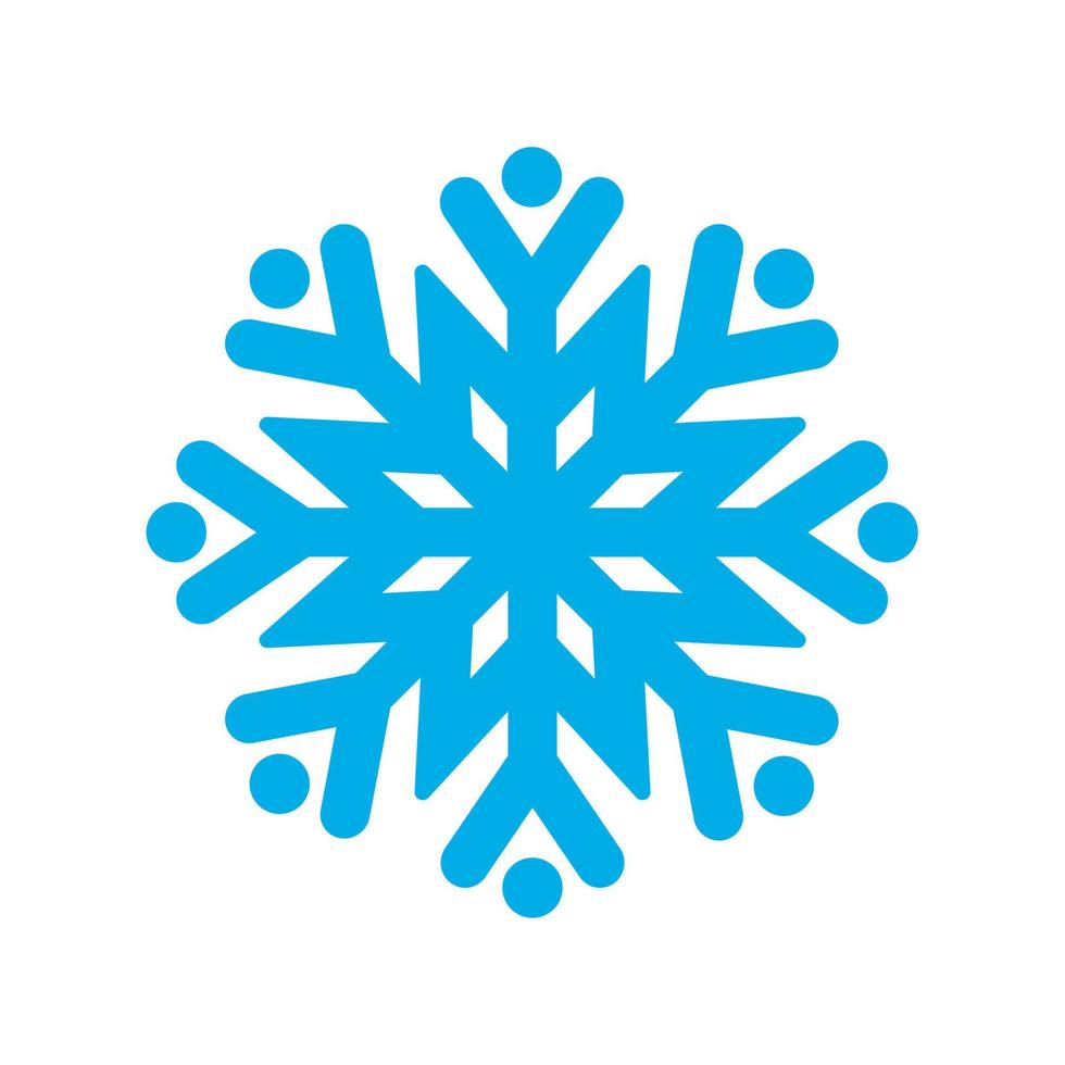fiocco di neve inverno icona per design grafico vettore