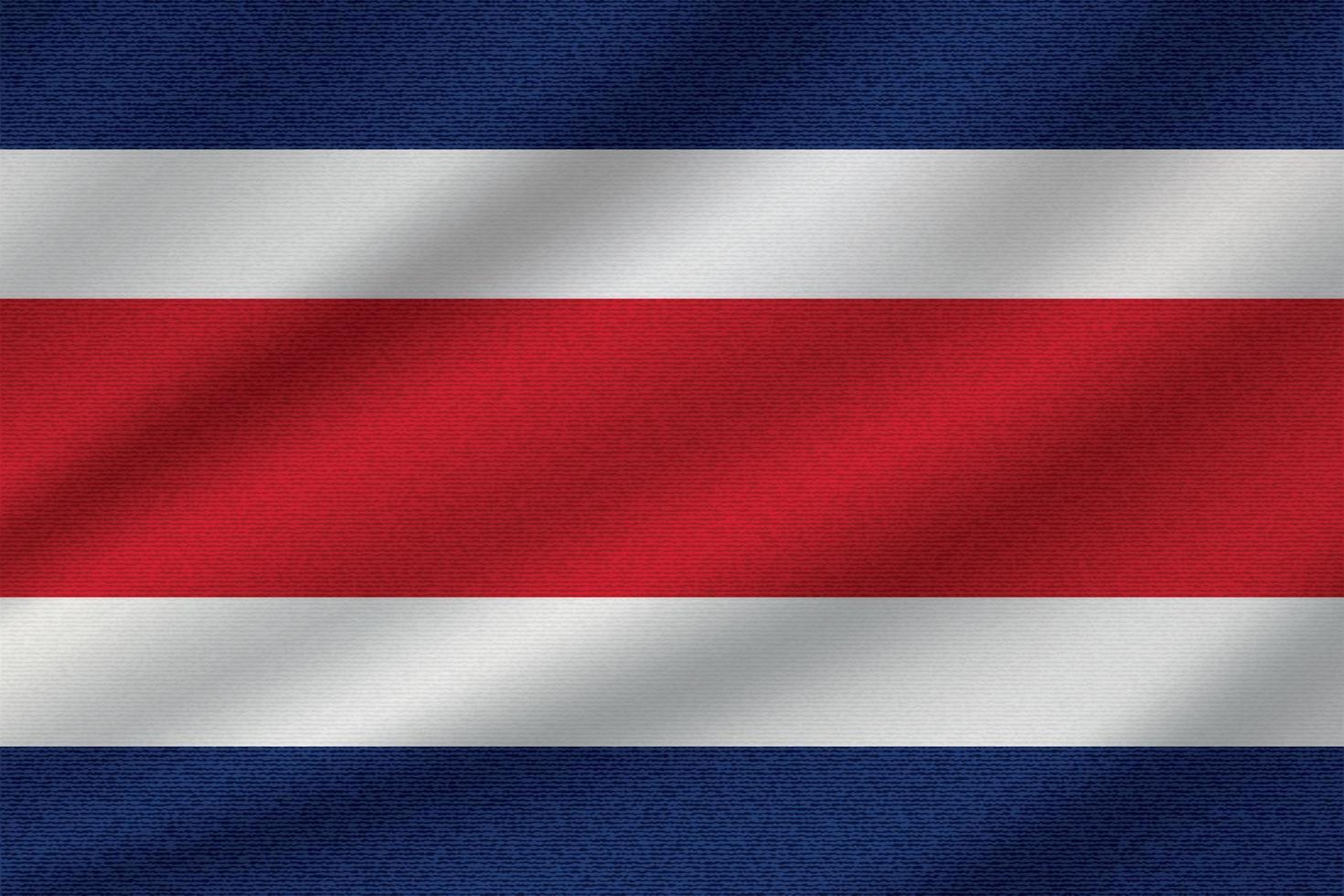 bandiera nazionale del costa rica vettore