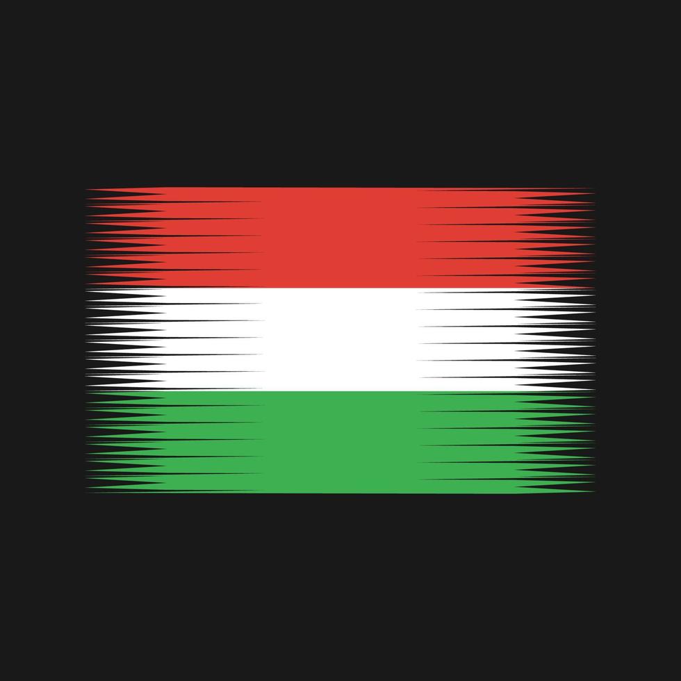 vettore di bandiera dell'ungheria. bandiera nazionale