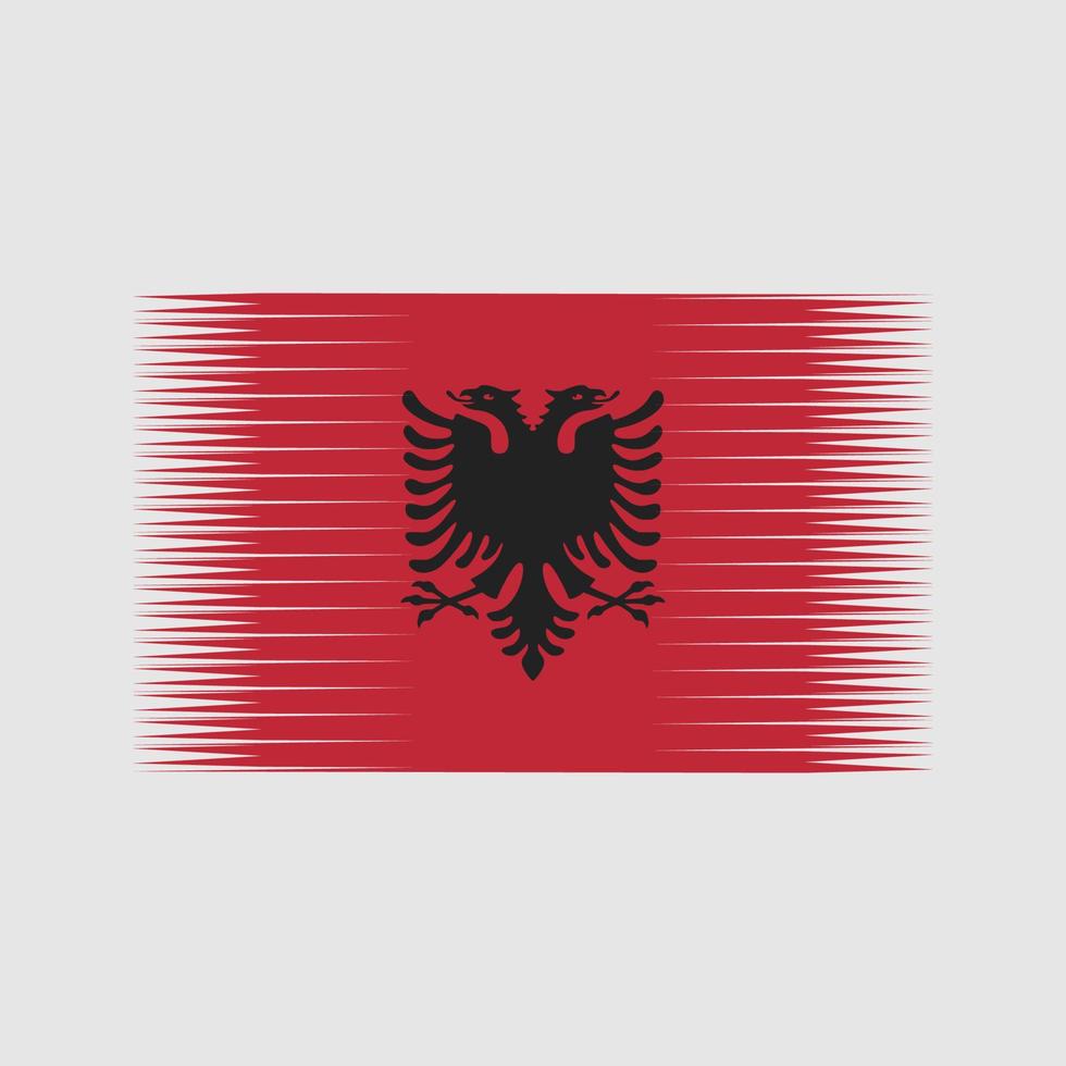 vettore di bandiera dell'albania. bandiera nazionale