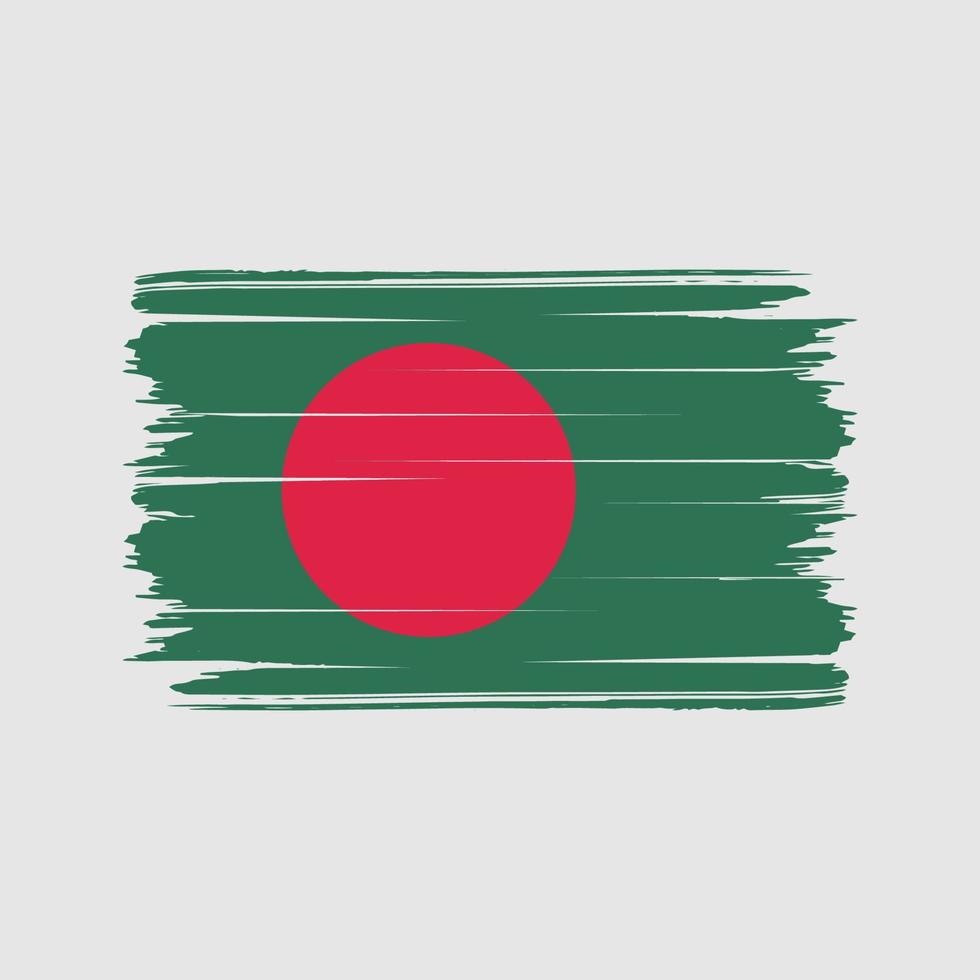 vettore della spazzola della bandiera del bangladesh. bandiera nazionale