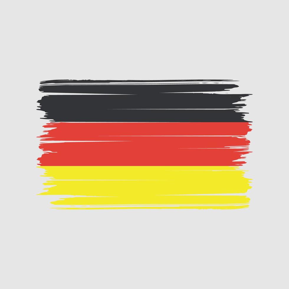 vettore della spazzola della bandiera della germania. bandiera nazionale