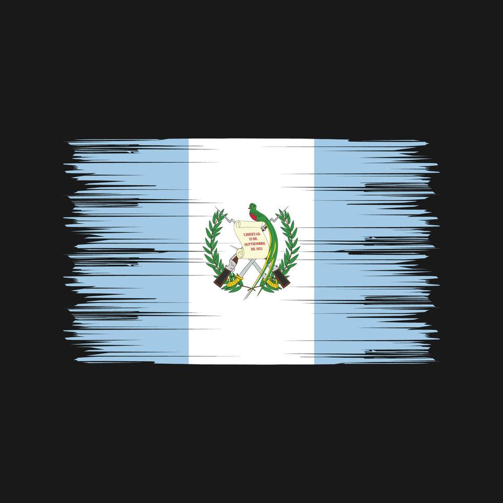 pennello bandiera guatemala. bandiera nazionale vettore