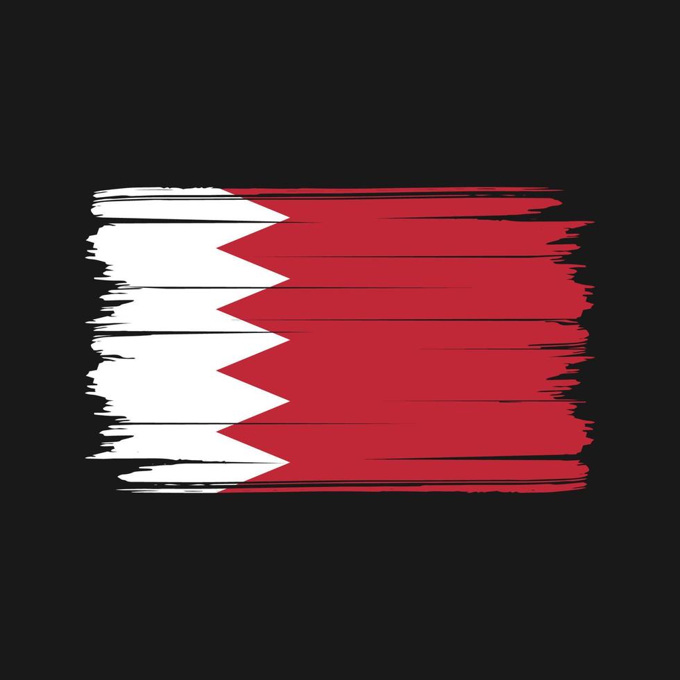 vettore della spazzola della bandiera del bahrain. bandiera nazionale