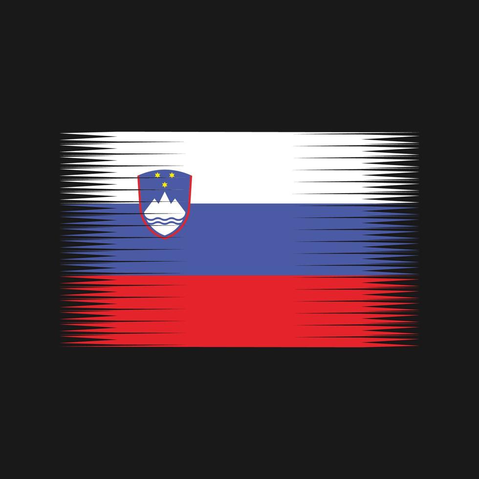 vettore di bandiera della slovenia. bandiera nazionale
