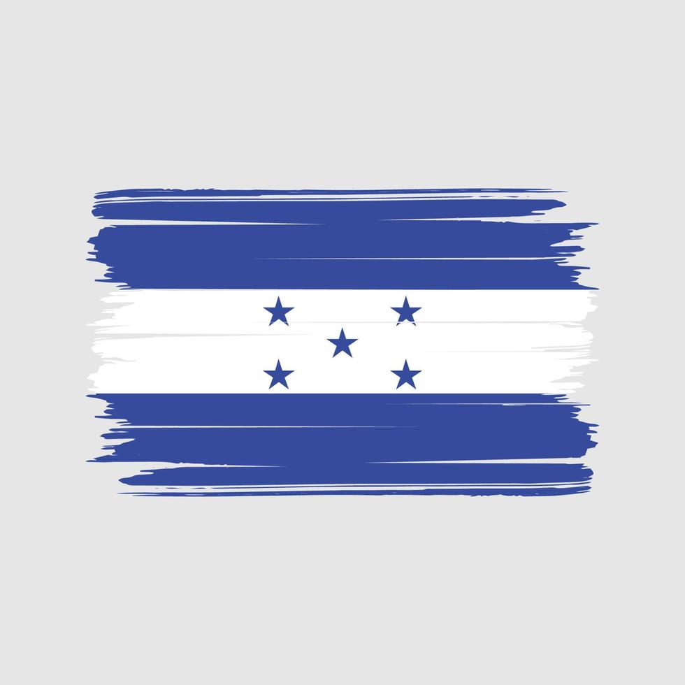 vettore della spazzola della bandiera dell'honduras. bandiera nazionale
