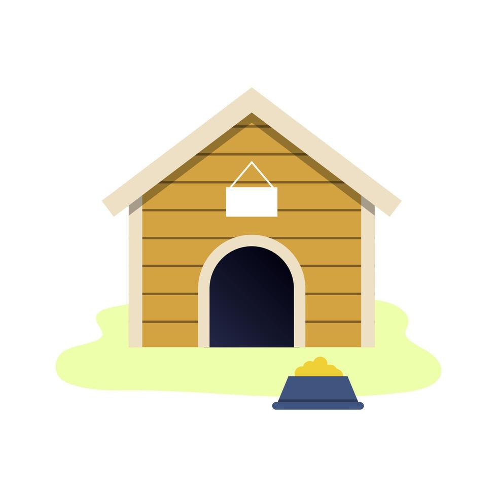 di legno cane Casa vettore illustrazione