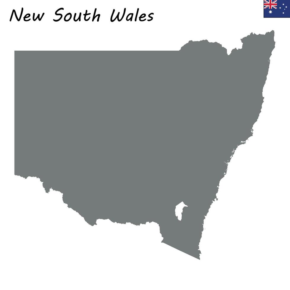 carta geografica di nuovo Sud Galles è un' stato di Australia vettore