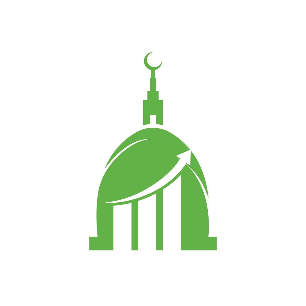 islamico grafico attività commerciale vettore logo design modello. moschea e bar grafico icona design.