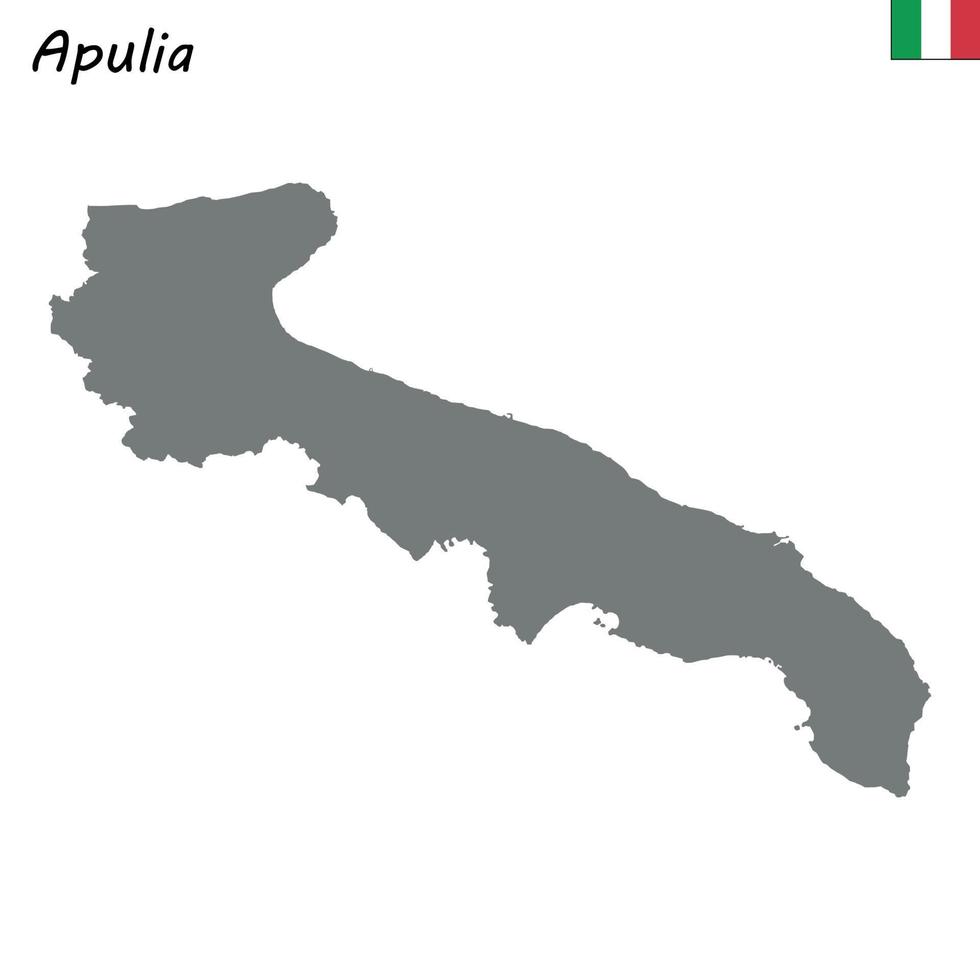 carta geografica di regione di Italia vettore