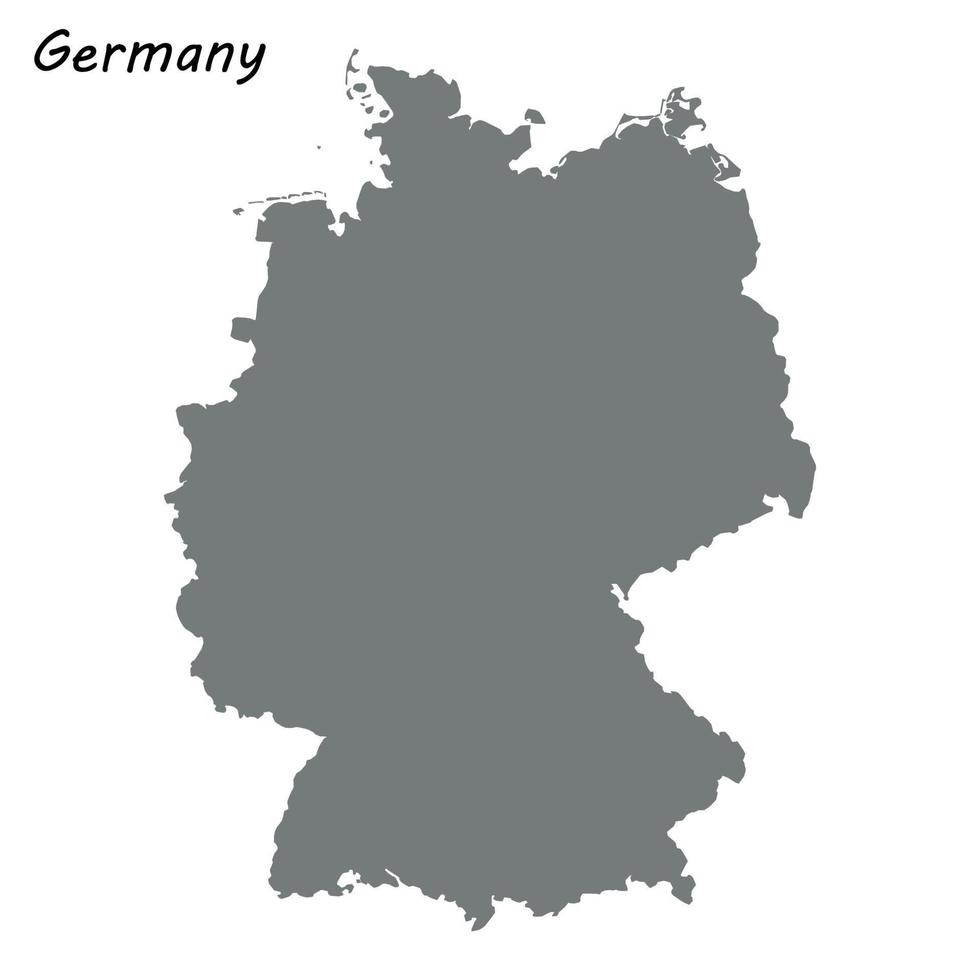 alto qualità carta geografica Germania vettore