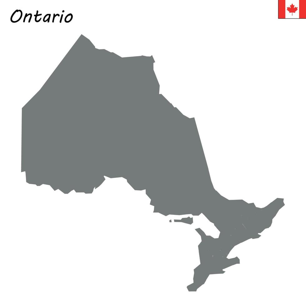 carta geografica Provincia di Canada vettore