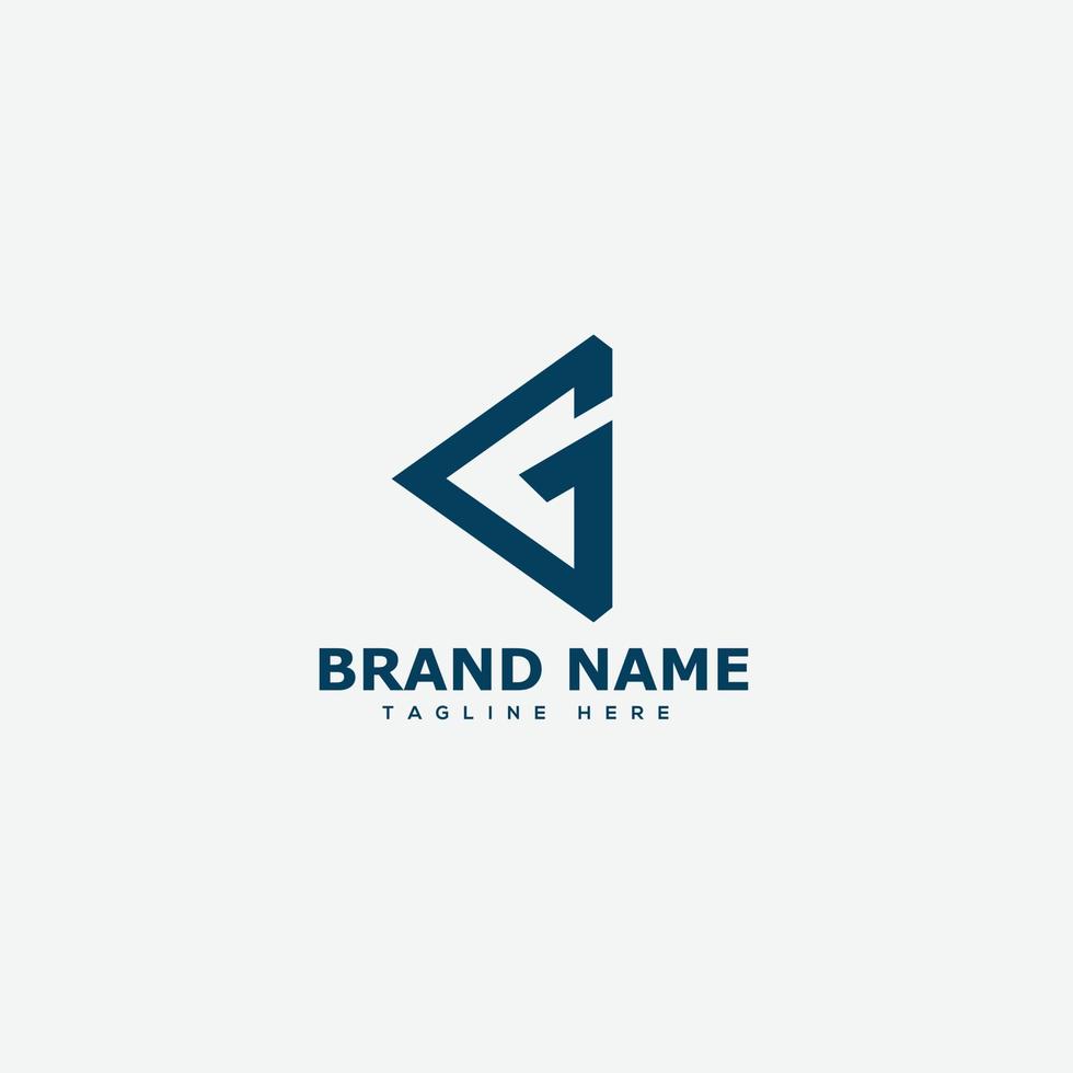 g logo design template elemento di branding grafico vettoriale. vettore