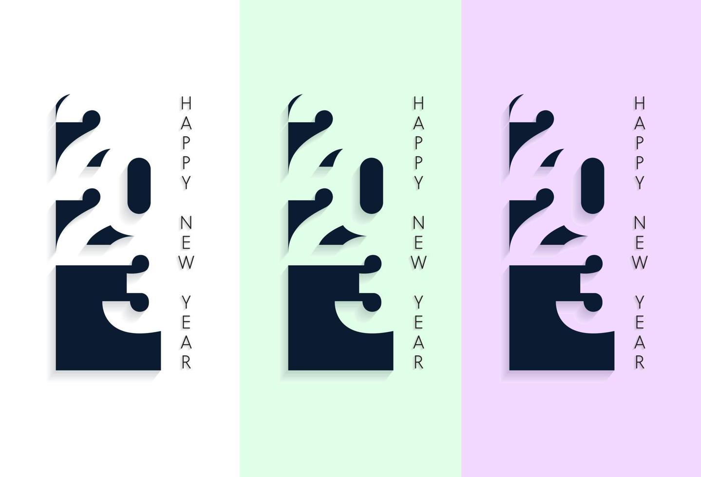 2023 vettore tipografia nuovo anno