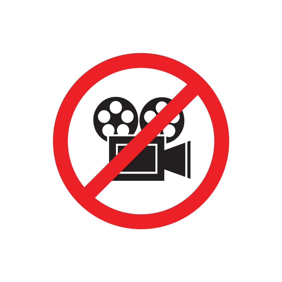 no video cartello. vettore illustrazione