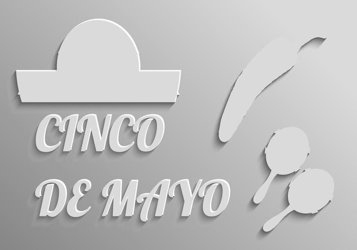 Elementi gratuiti per il vettore Cinco De Mayo