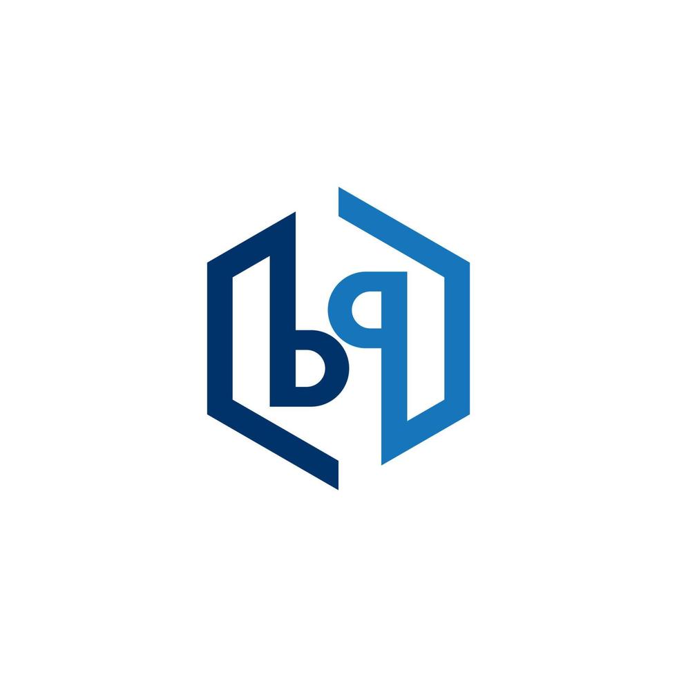 logo della lettera bp vettore