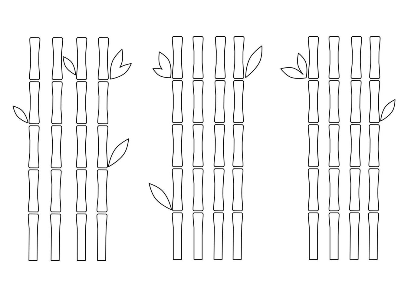 bambù design illustrazione isolato su trasparente sfondo vettore