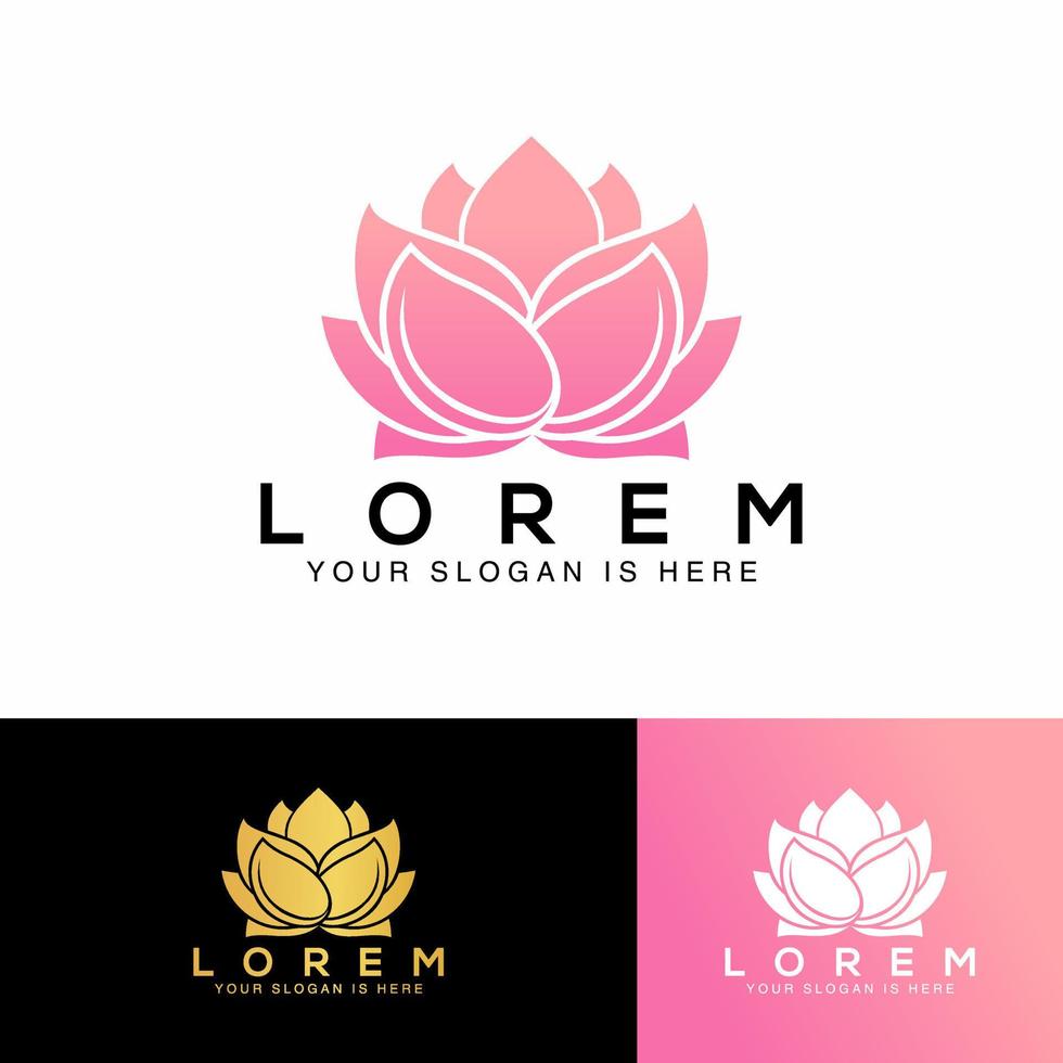 design astratto fiore e foglia logo per terme, Hotel, bellezza, Salute, moda, cosmetici, boutique, salone, yoga, terapia. semplice e moderno vettore design per il tuo attività commerciale marca o Prodotto