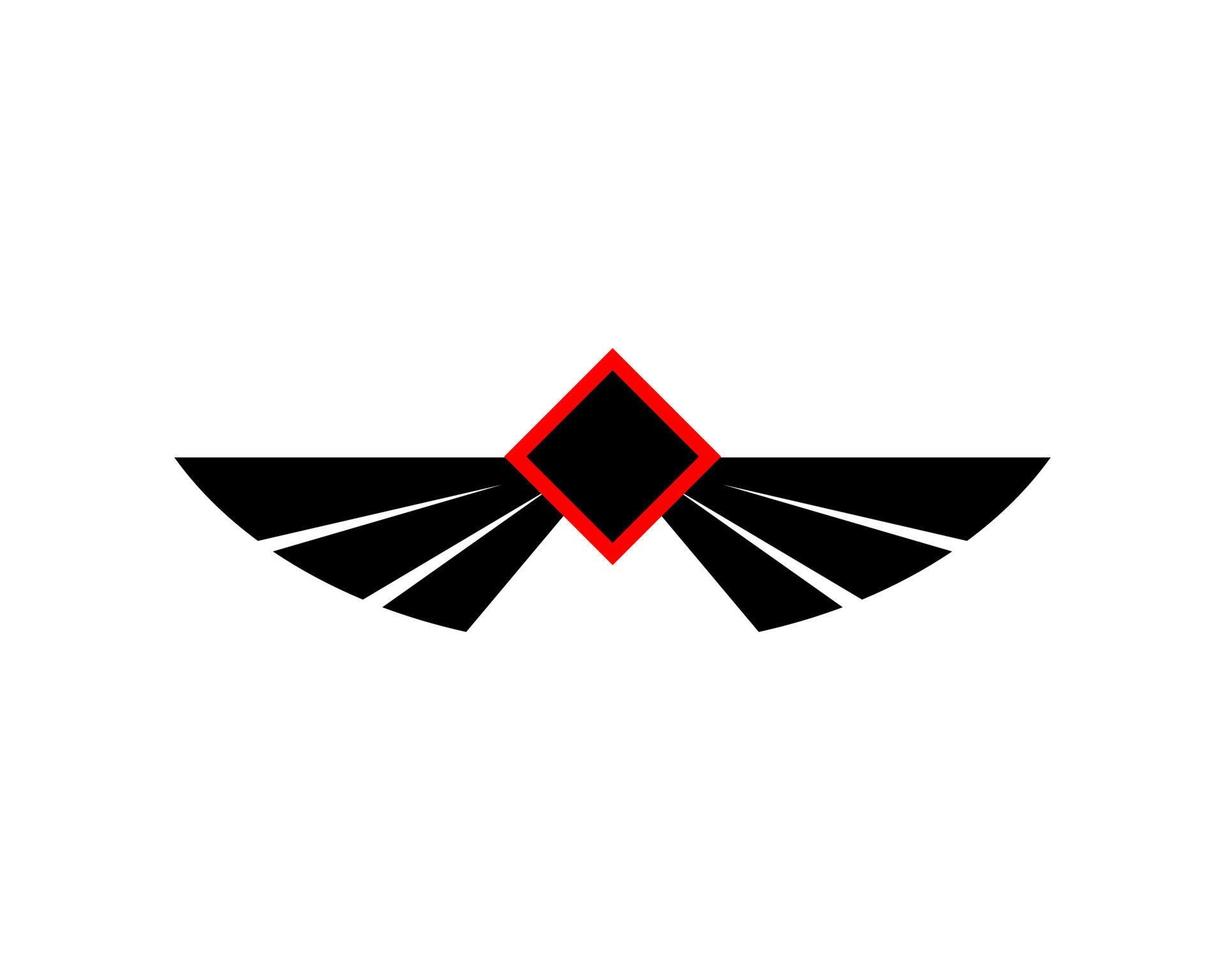 vettore illustrazione di un' ala cartello simbolo. può essere Usato per nulla relazionato per volare, aviazione, supereroe, carico, Corriere Servizi