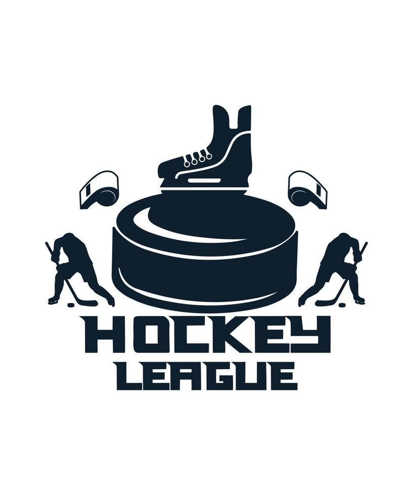 hockey concetto citazioni illustrazione design vettore