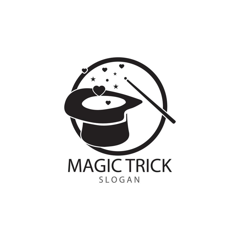 illustrazione di Magia cappello con bacchetta magica vettore